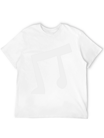 Musical Note Graphic Tee - Casual Black T-Shirt