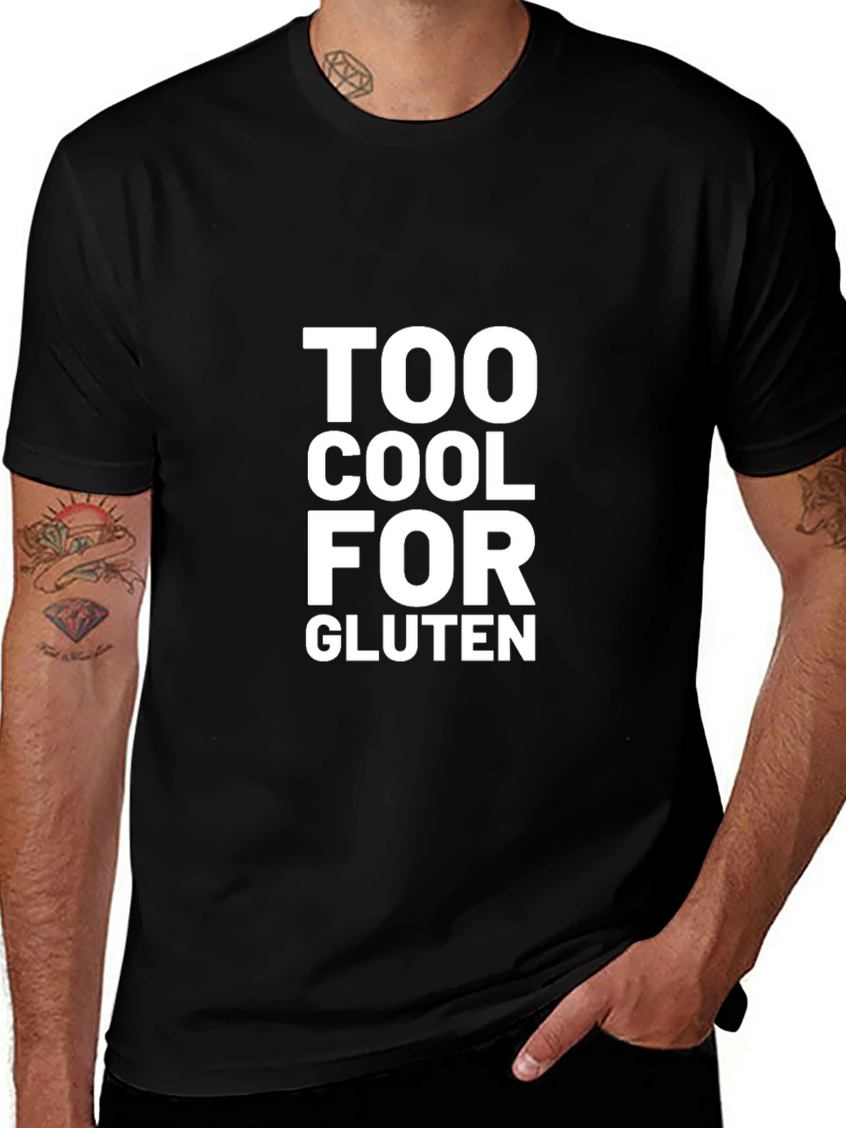 Too Cool for Gluten Graphic T-Shirt