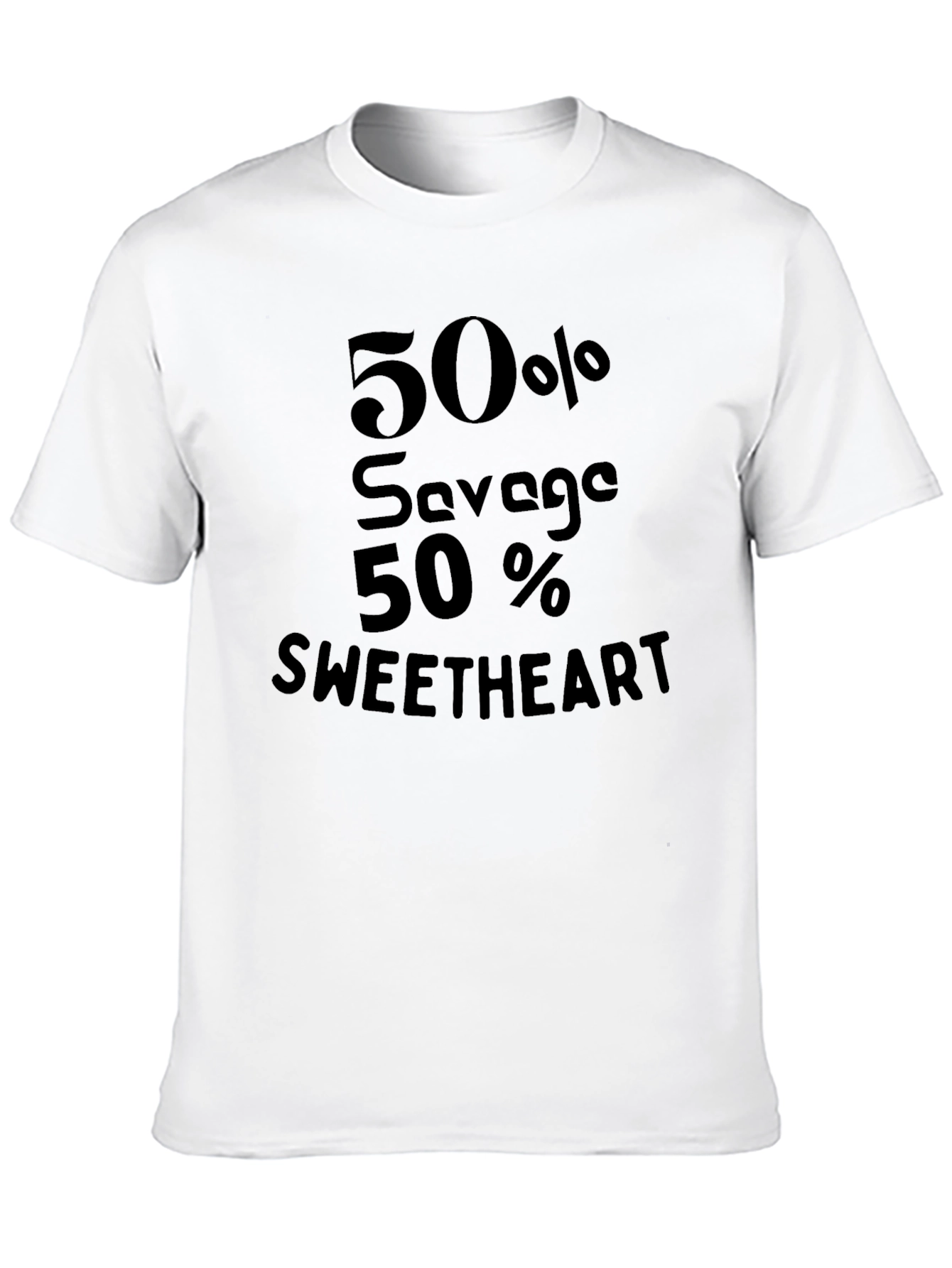 50% Savage 50% Sweetheart Graphic Tee