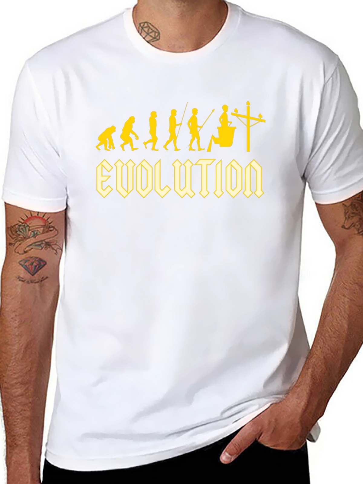 Electrician Evolution Black T-Shirt