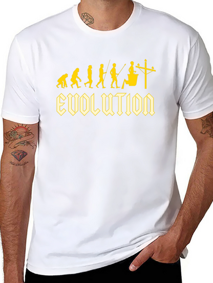 Electrician Evolution Black T-Shirt