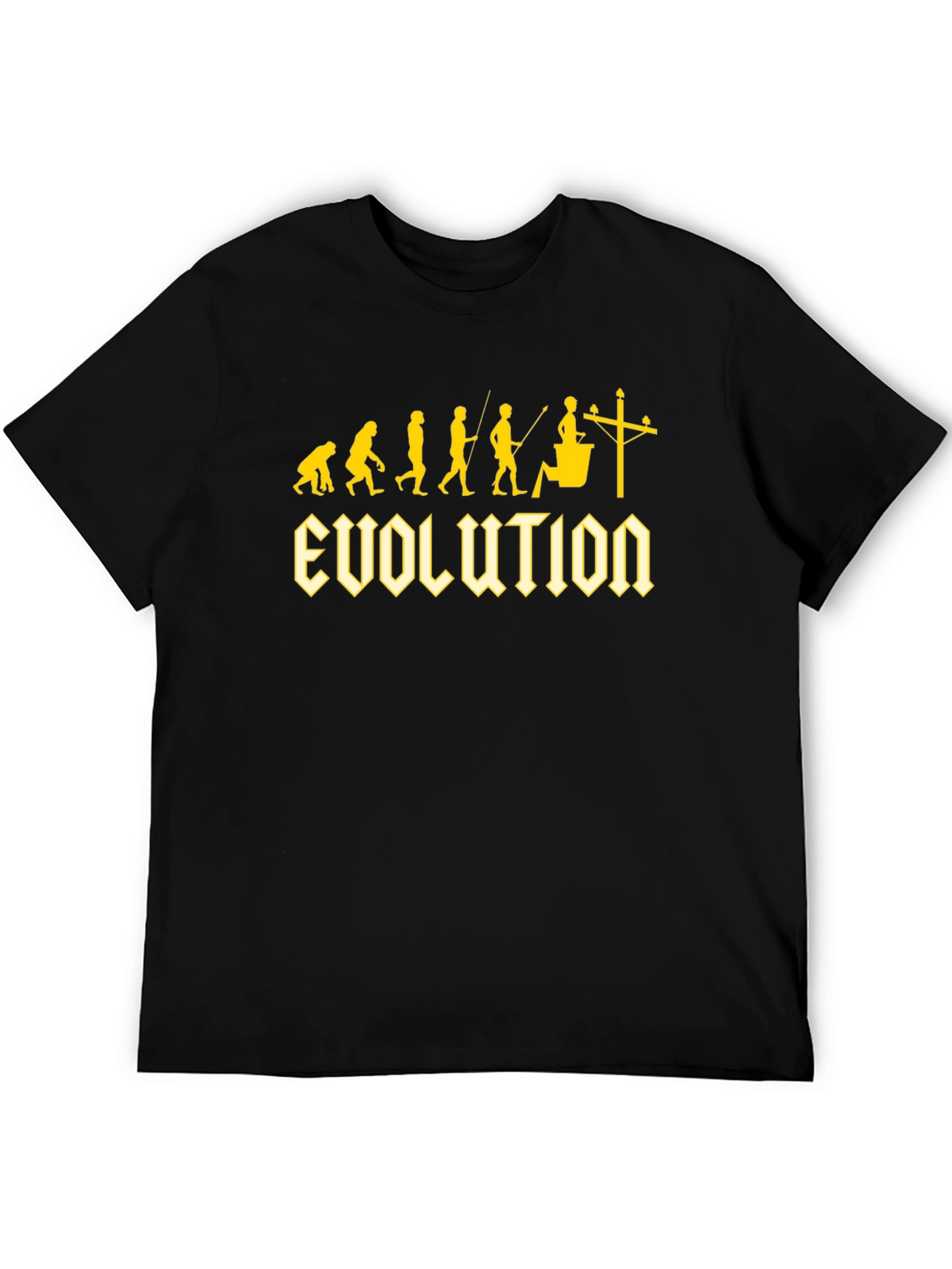 Electrician Evolution Black T-Shirt