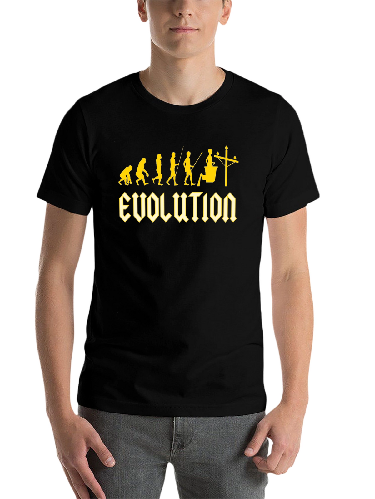 Electrician Evolution Black T-Shirt