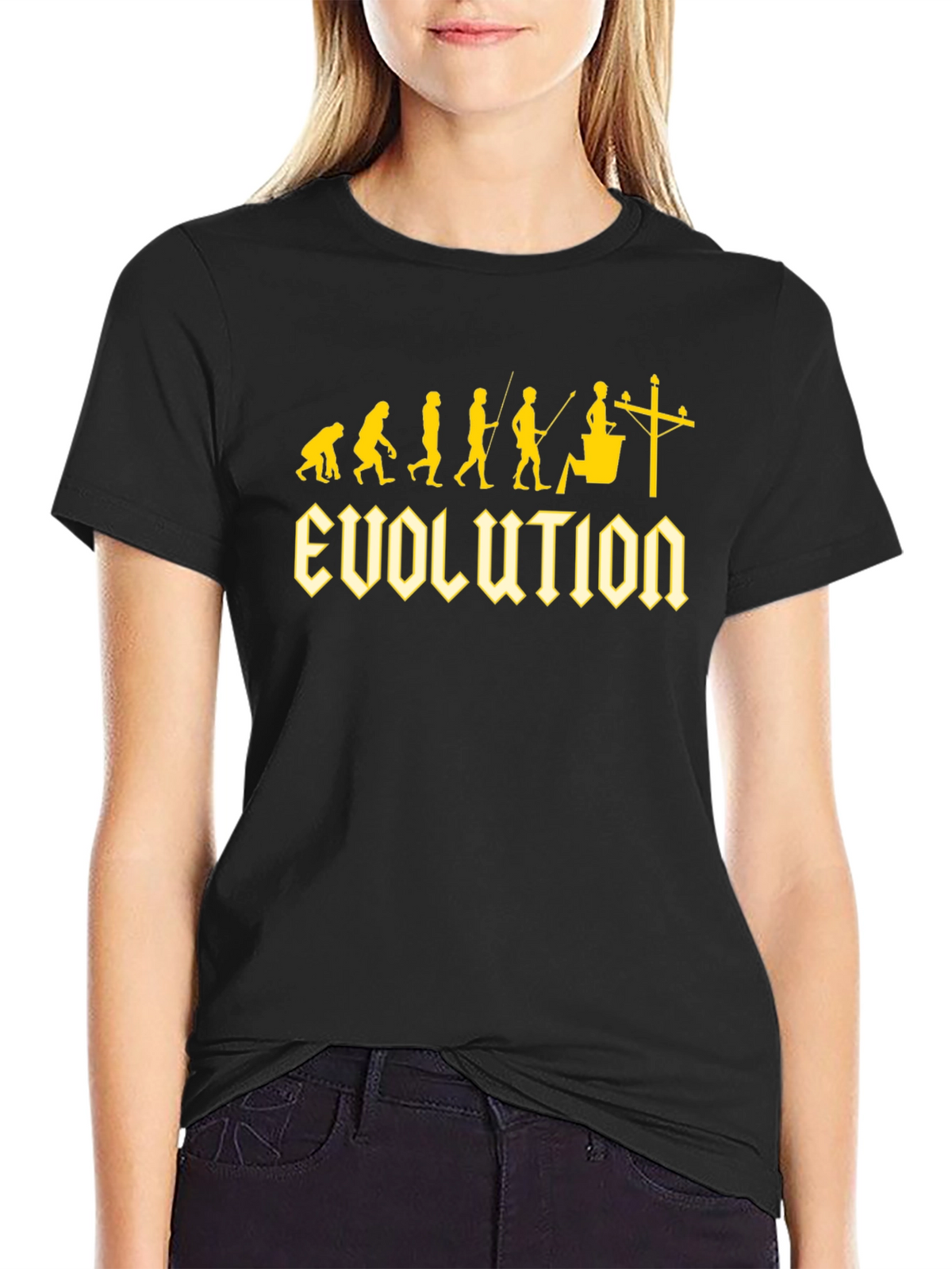 Electrician Evolution Black T-Shirt