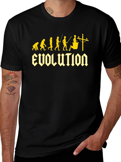 Electrician Evolution Black T-Shirt