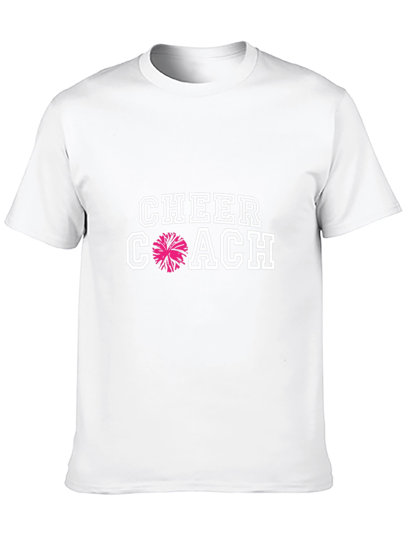 Cheer Coach Graphic Tee - Black Cotton T-Shirt