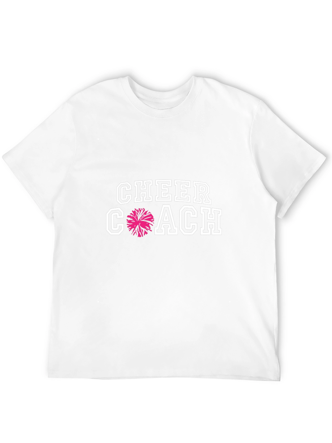Cheer Coach Graphic Tee - Black Cotton T-Shirt