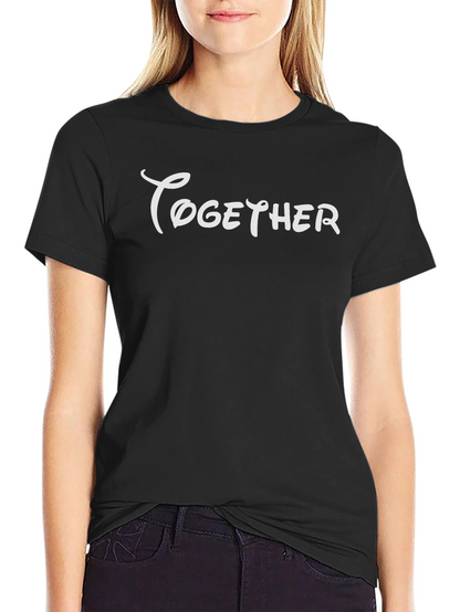 Together Graphic Tee - Black Casual T-Shirt