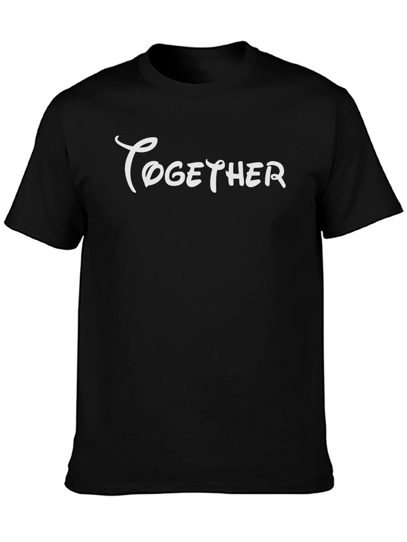 Together Graphic Tee - Black Casual T-Shirt