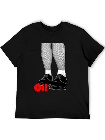 Oi! T-Shirt: Skinhead Style with Fishnet & Boots