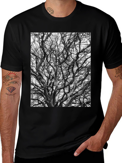 Black Tree Branches Graphic Tee