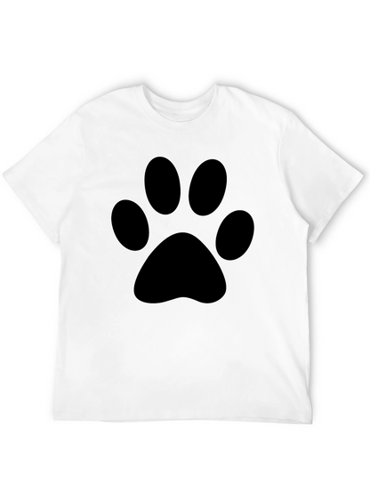 Black Paw Print T-Shirt - Casual Style
