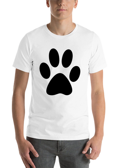 Black Paw Print T-Shirt - Casual Style