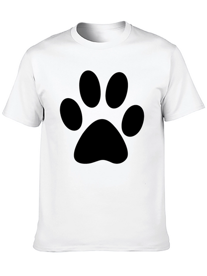 Black Paw Print T-Shirt - Casual Style