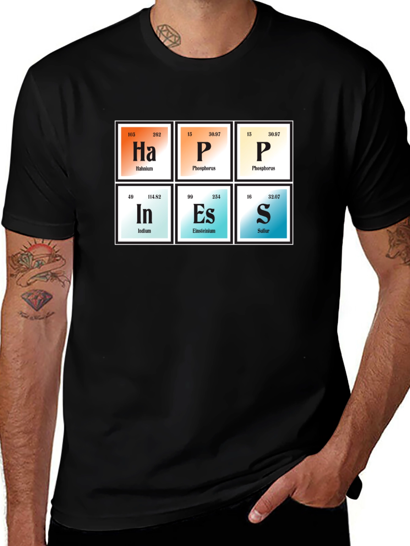 Periodic Table Inspired T-Shirt - HaPInEs