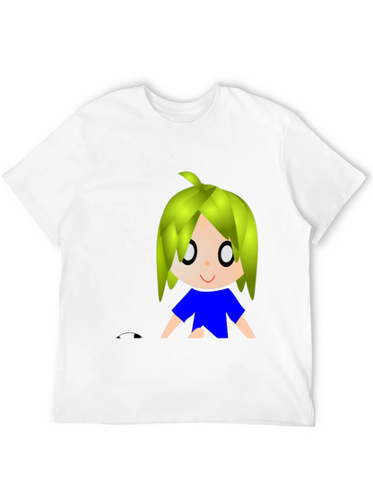Anime Graphic Black T-Shirt