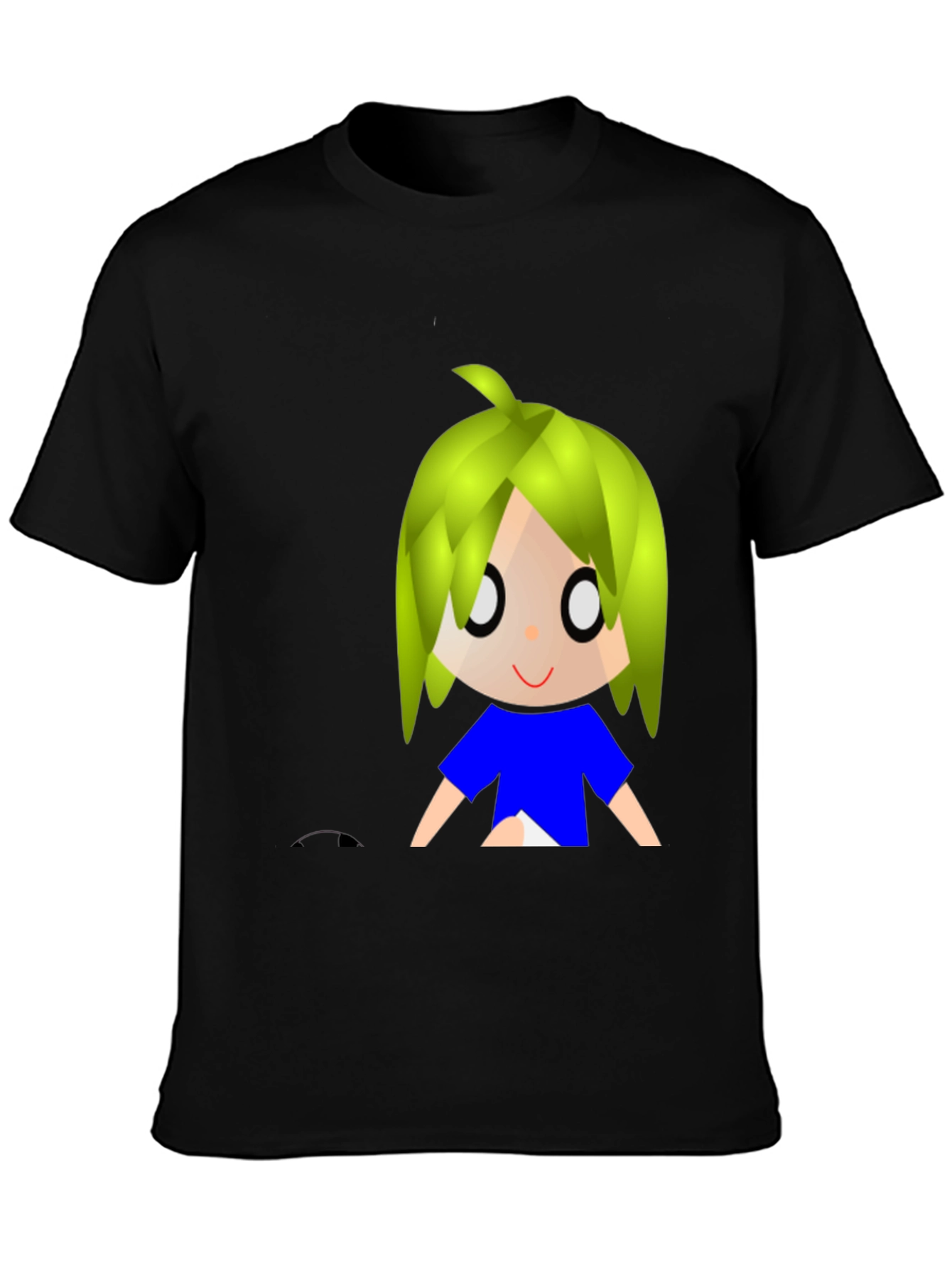 Anime Graphic Black T-Shirt