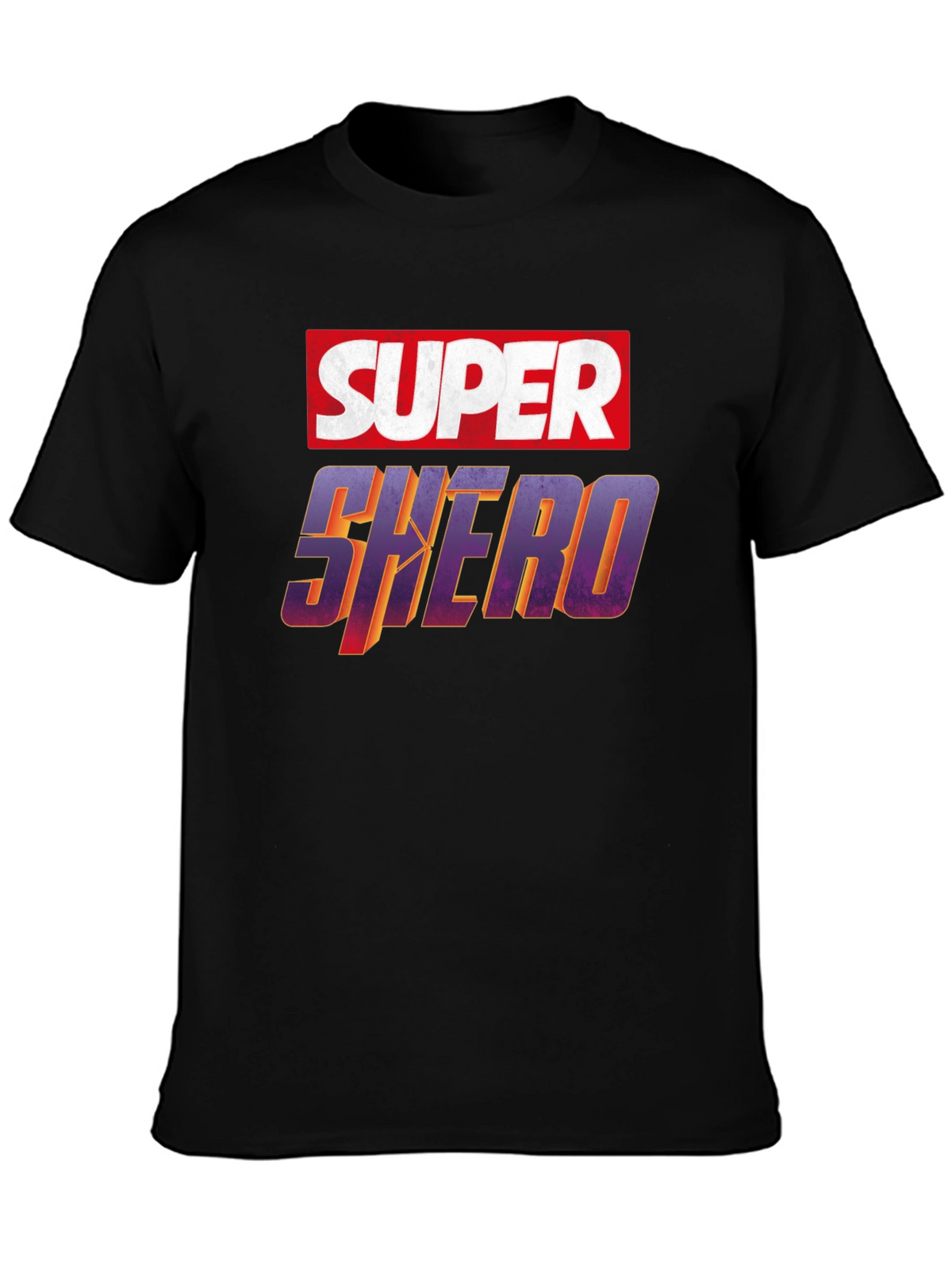 Super Shero Black T-Shirt