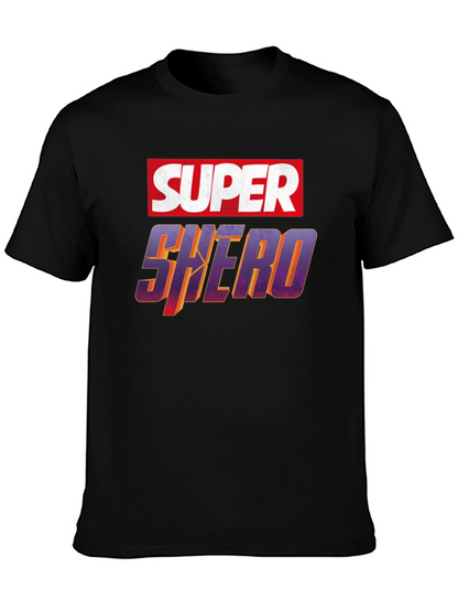 Super Shero Black T-Shirt