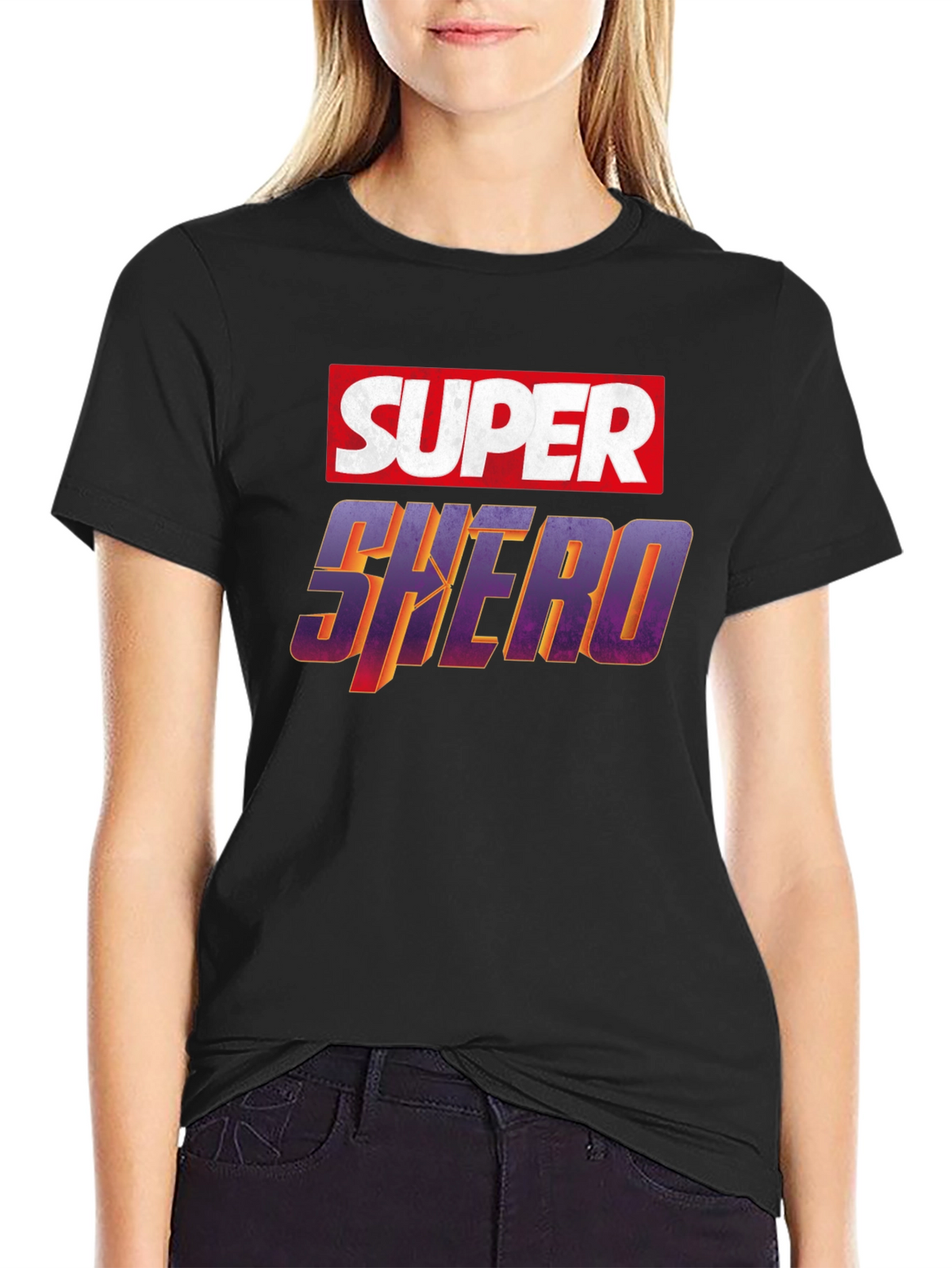 Super Shero Black T-Shirt