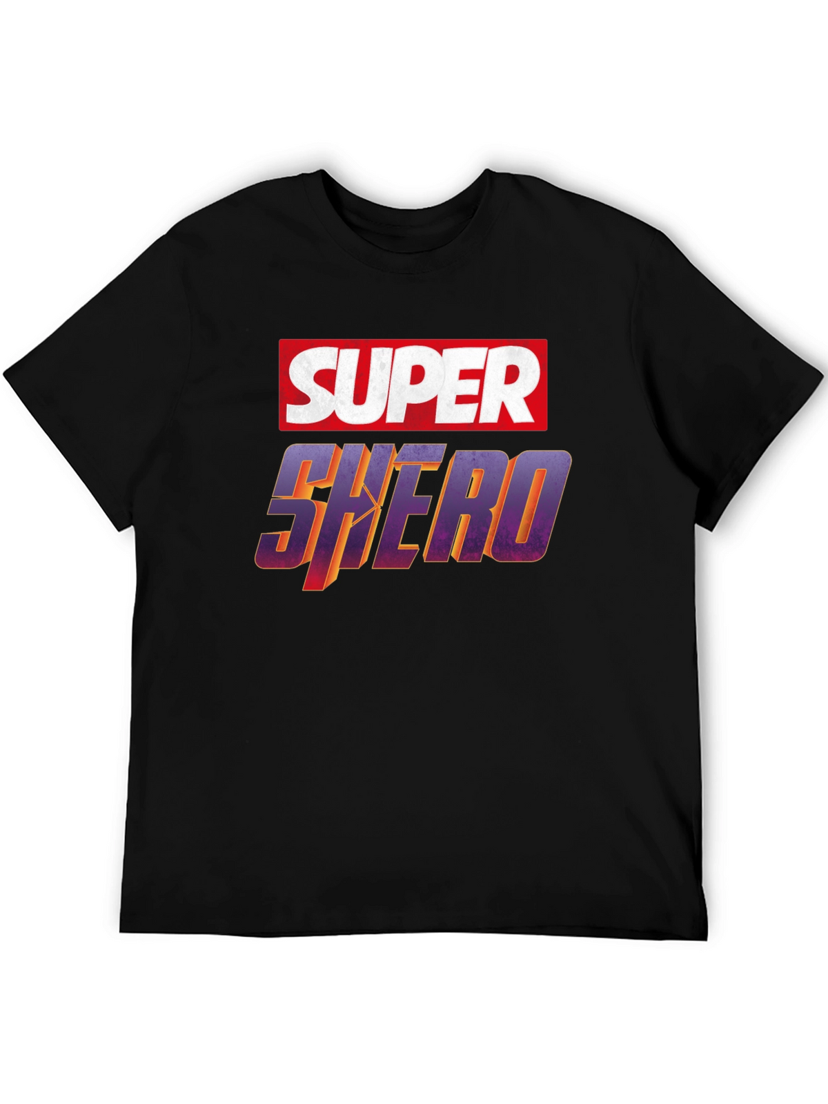 Super Shero Black T-Shirt