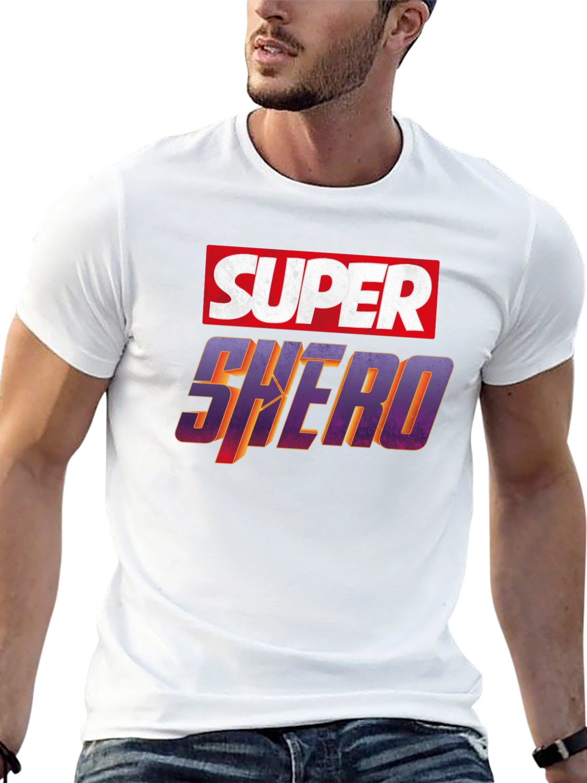 Super Shero Black T-Shirt