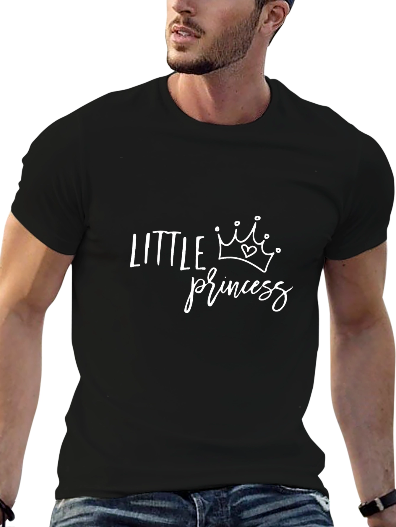 Little Princess Graphic Black T-Shirt