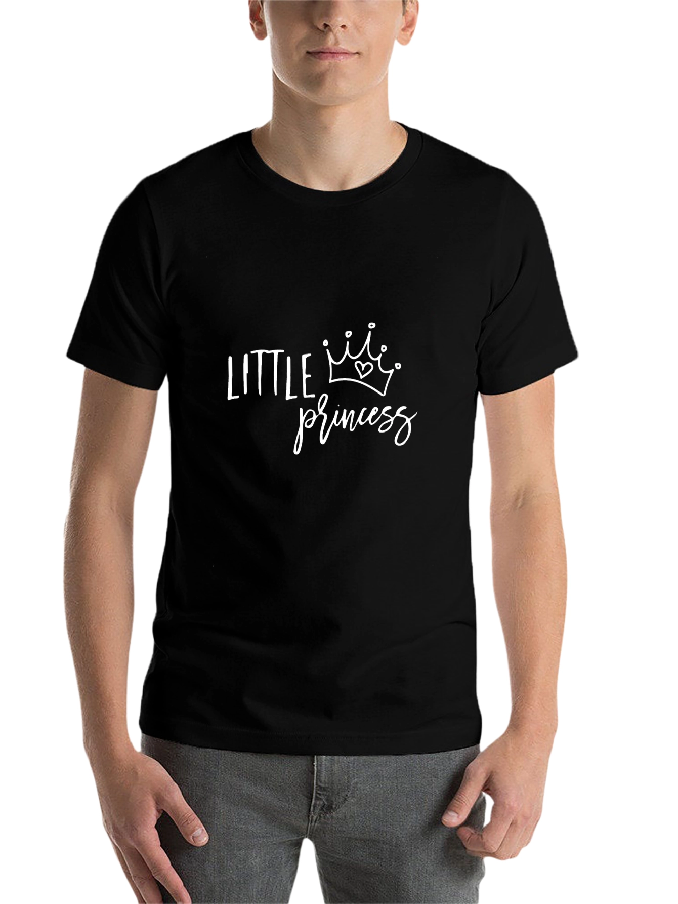 Little Princess Graphic Black T-Shirt