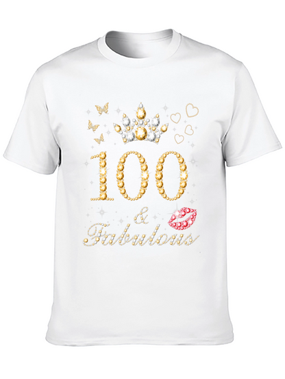 100 & Fabulous Birthday Graphic Tee