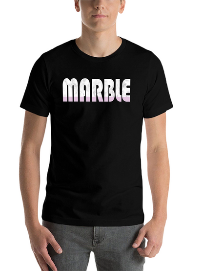 Marble Print Graphic Tee - Stylish Casual Wear