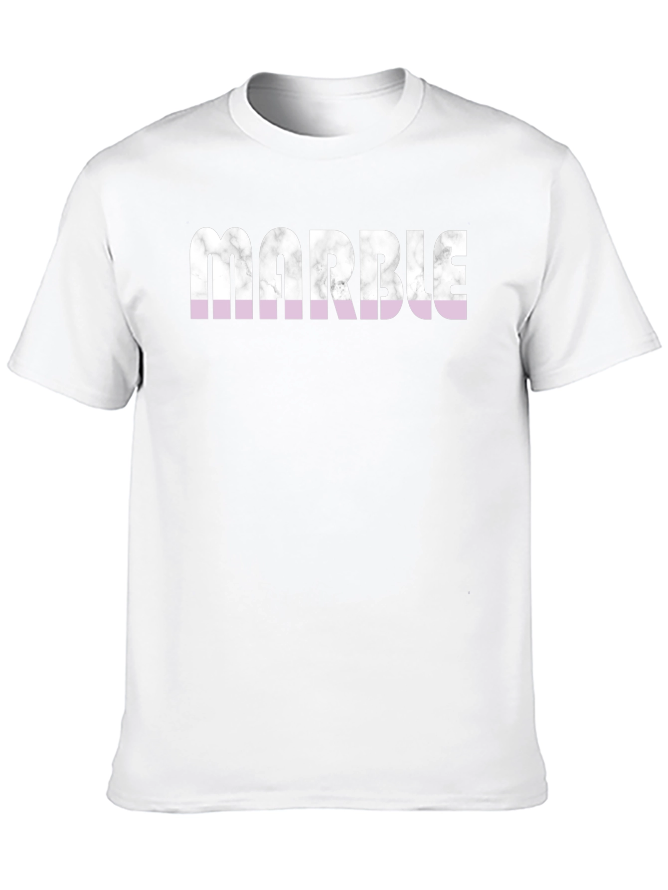 Marble Print Graphic Tee - Stylish Casual Wear