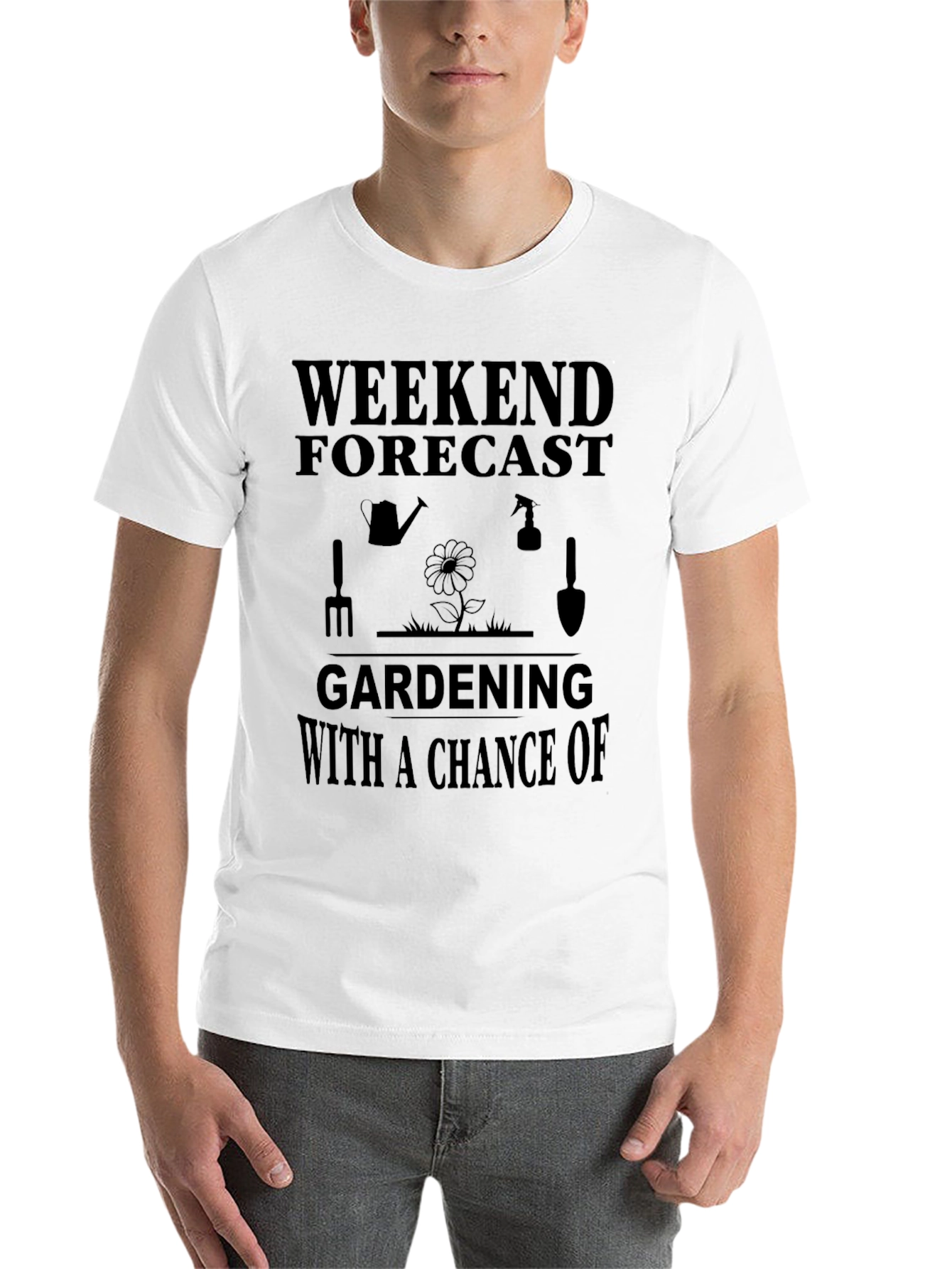 Gardening Forecast T-Shirt - Weekend Gardener Apparel