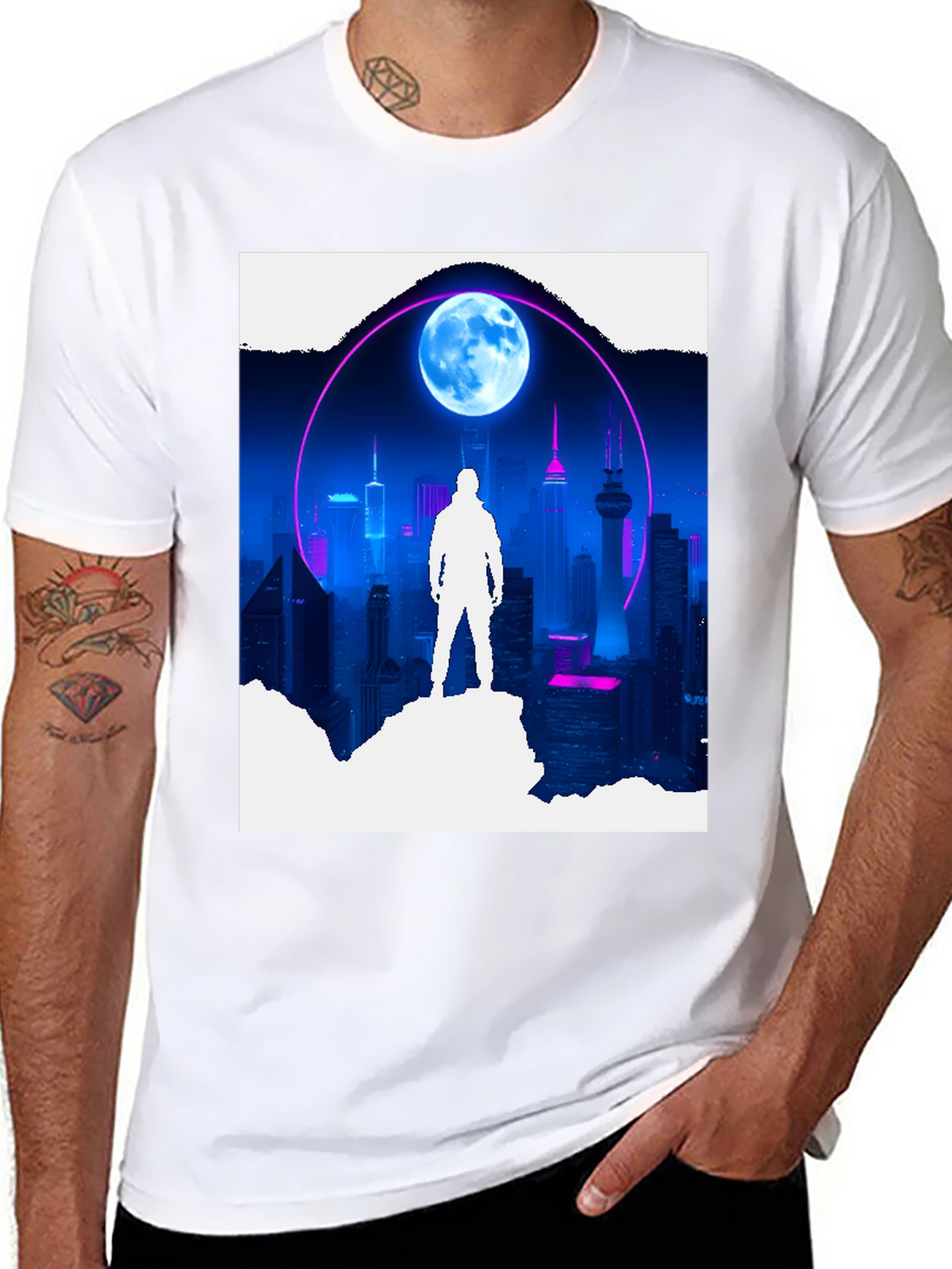 Cyberpunk Cityscape Tee