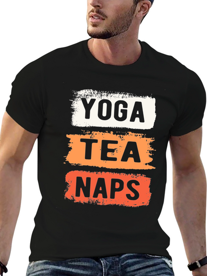 Yoga Tea Naps Graphic T-Shirt - Relaxation Mode
