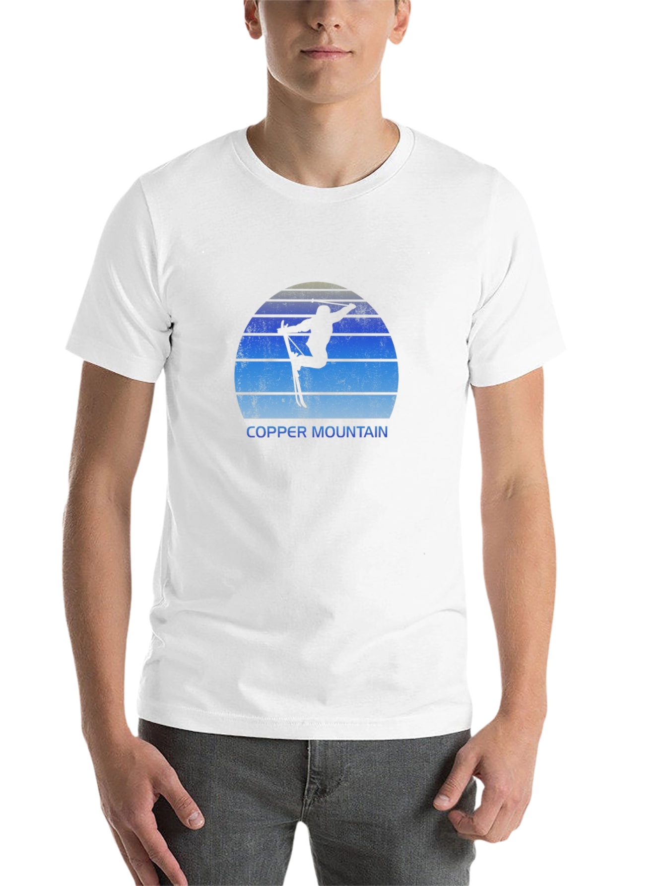 Copper Mountain Skier Black T-Shirt