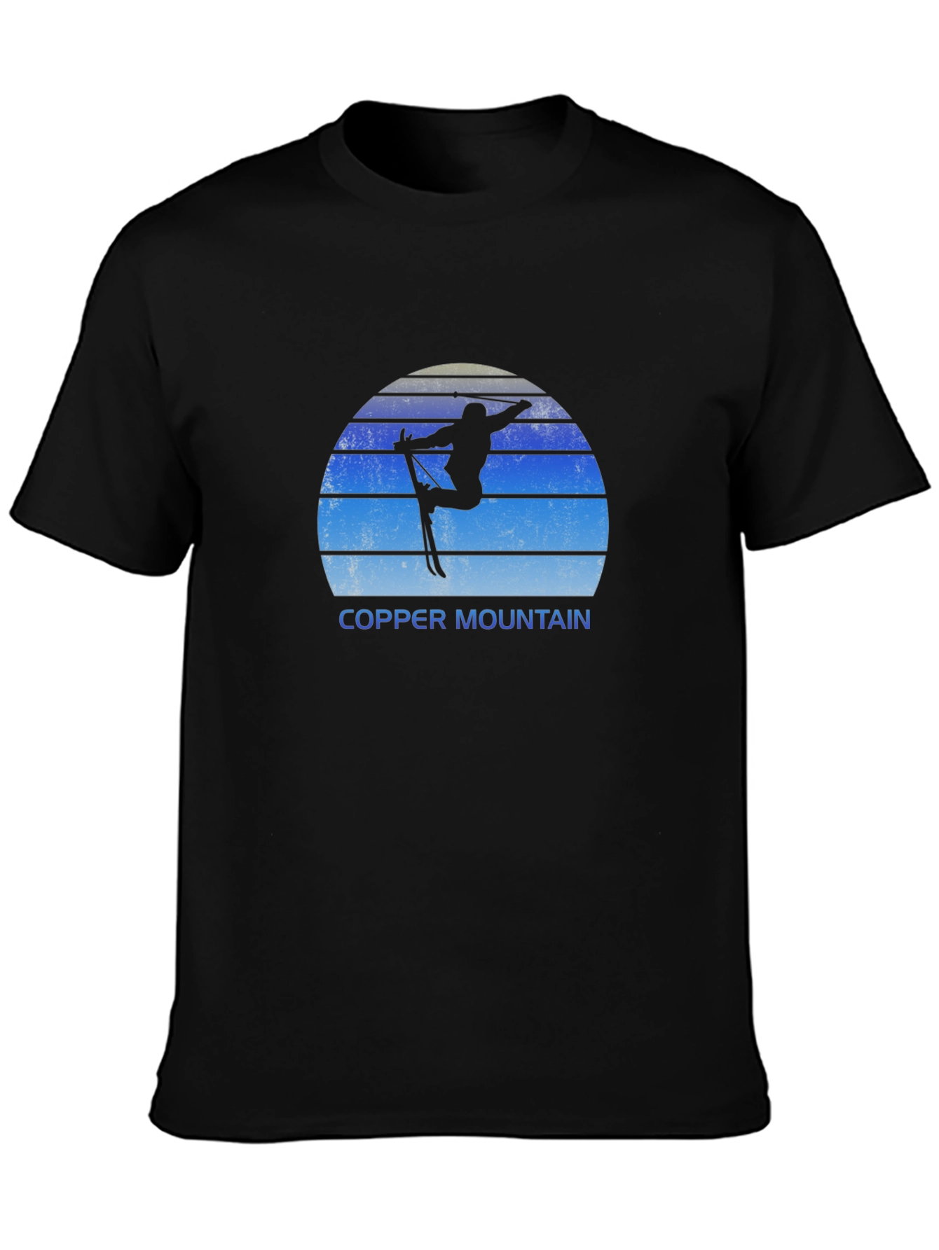 Copper Mountain Skier Black T-Shirt