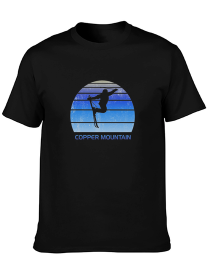 Copper Mountain Skier Black T-Shirt
