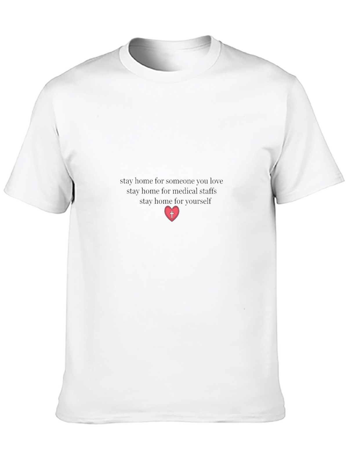 Stay Home Heart Graphic Tee