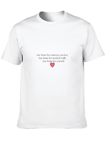 Stay Home Heart Graphic Tee