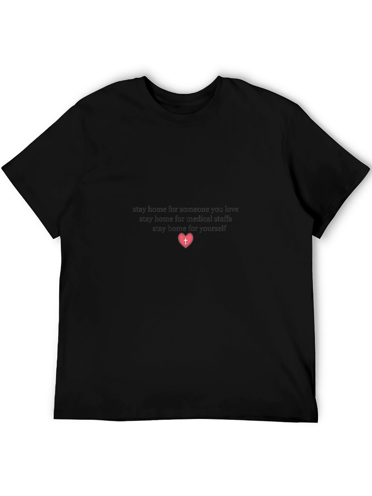 Stay Home Heart Graphic Tee