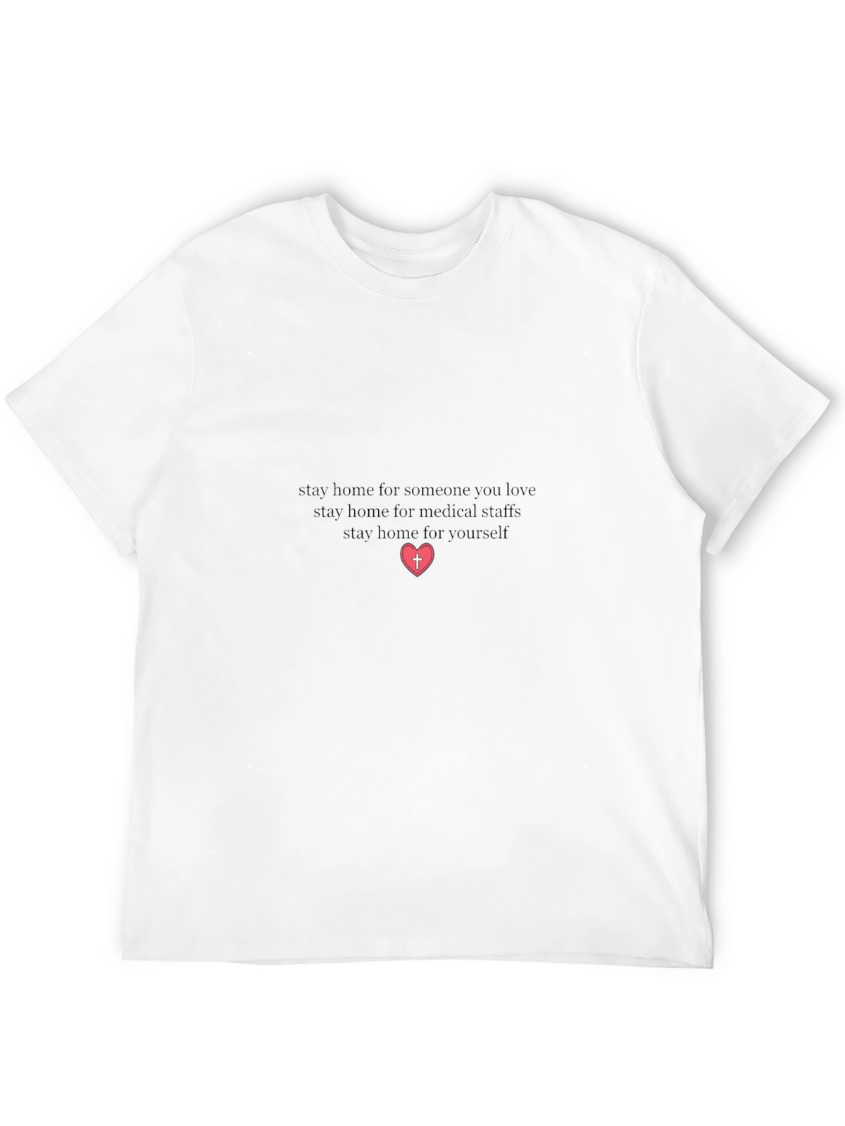 Stay Home Heart Graphic Tee