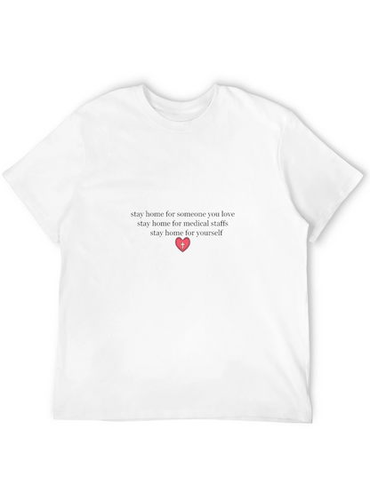 Stay Home Heart Graphic Tee