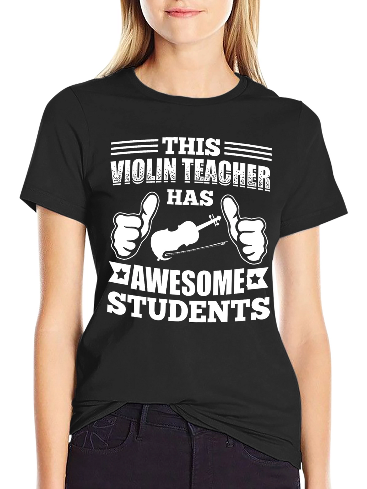 Violin Teacher Awesome Students Graphic T-Shirt