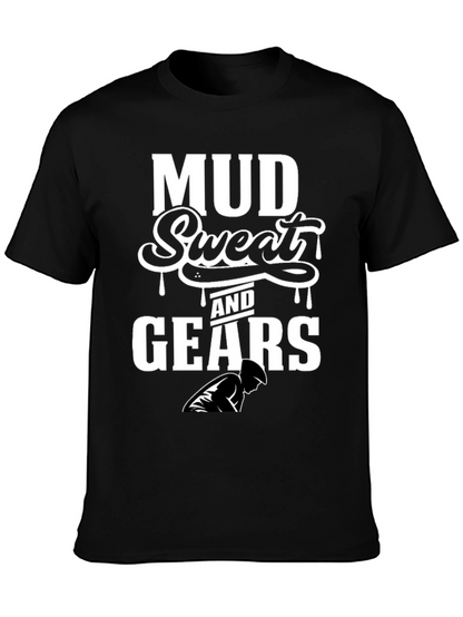 Mud Sweat & Gears Black Graphic Tee