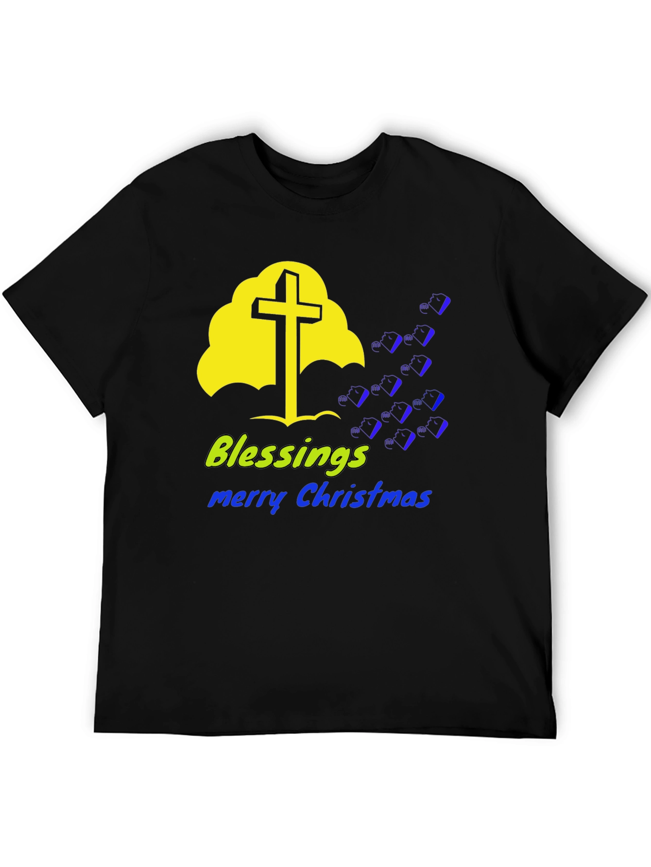 Blessings Merry Christmas Graphic Tee