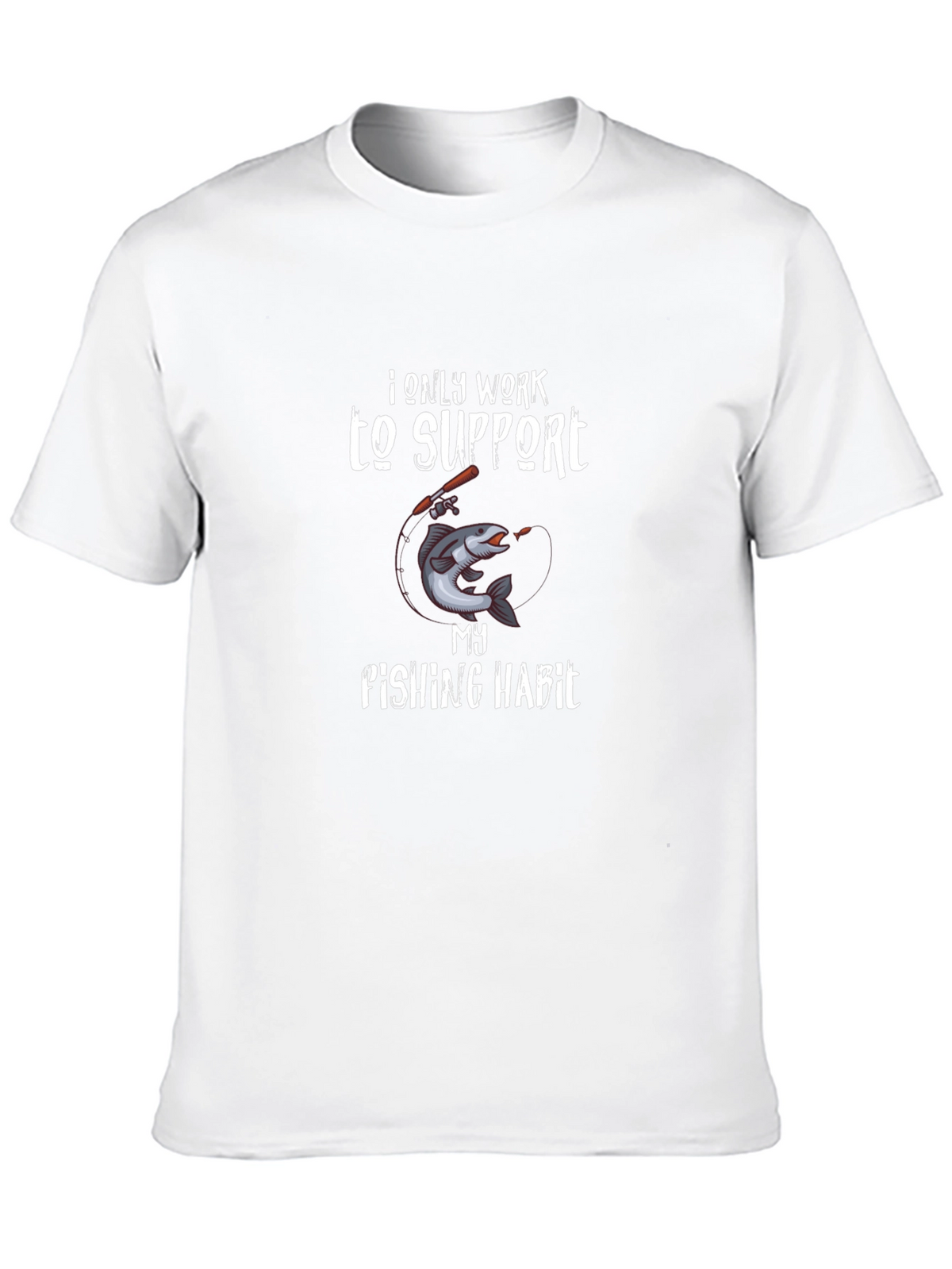 Fishing Habit Graphic T-Shirt - Black