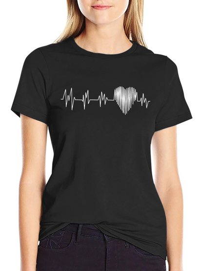 Heartbeat Graphic Tee - Mens Black T-Shirt