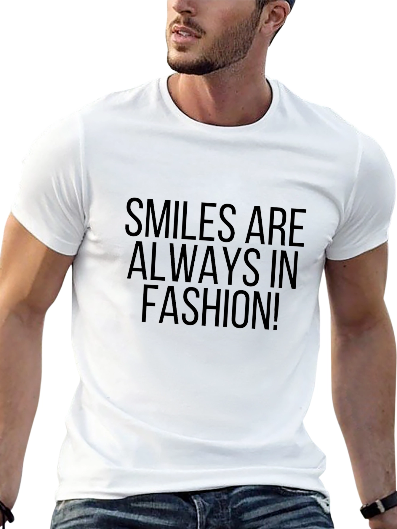 Smiles Are Always In Fashion Black T-Shirt