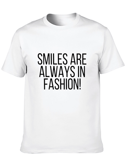 Smiles Are Always In Fashion Black T-Shirt