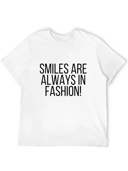 Smiles Are Always In Fashion Black T-Shirt